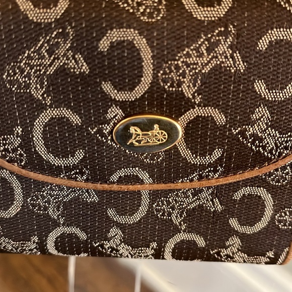 Celine Horse Carriage Fabric & Leather Bifold Wallet - Picture 1 of 9
